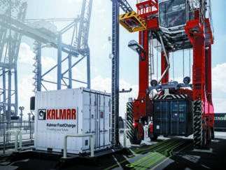 Kalmar Elektrik Straddle Carrier